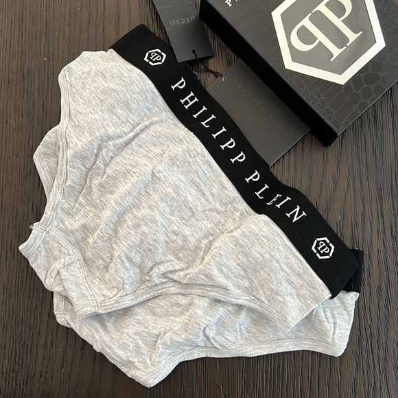 Philipp Plein men’s 2-piece set grey briefs - Picture 5 of 5